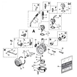 Carburateur Dellorto Ø16mm SHA 16/16 - starter à levier