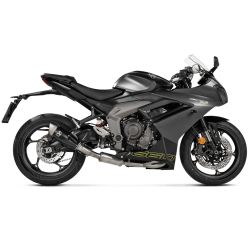 Ligne complète Akrapovic Titane, Triumph 660 Daytona 2024