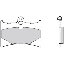 Plaquettes de frein avant Brembo 07GR56 05 organique, Aprilia 125 AF-1 RS Brembo 2 - AVSmoto Racing Parts 