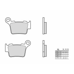 Plaquettes de frein BREMBO Vintage carbone céramique - 07BB275A Brembo 1 - AVSmoto Racing Parts 