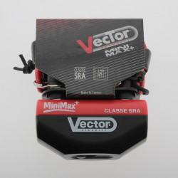 Kit antivol VECTOR - chaîne 1,30m + cadenas/bloque-disque MiniMax+ VECTOR 2 - AVSmoto Racing Parts 