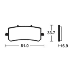 Plaquettes de frein TECNIUM métal fritté - MTR462 Tecnium 1 - AVSmoto Racing Parts 