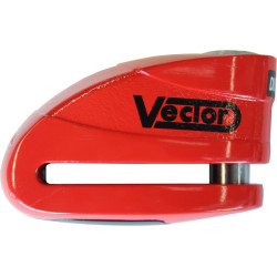 Bloque-disque VECTOR Alarme SRA - rouge VECTOR 1 - AVSmoto Racing Parts 