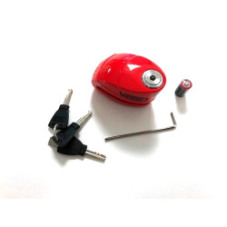 Bloque-disque VECTOR Alarme SRA - rouge VECTOR 2 - AVSmoto Racing Parts 