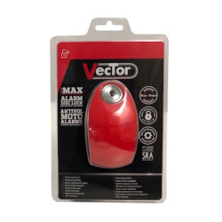 Bloque-disque VECTOR Alarme SRA - rouge VECTOR 3 - AVSmoto Racing Parts 