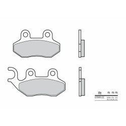 Plaquettes de frein BREMBO Scooter carbone céramique - 07005 Brembo 1 - AVSmoto Racing Parts 