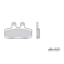 Plaquettes de frein BREMBO Scooter carbone céramique - 07007CC Brembo 1 - AVSmoto Racing Parts 