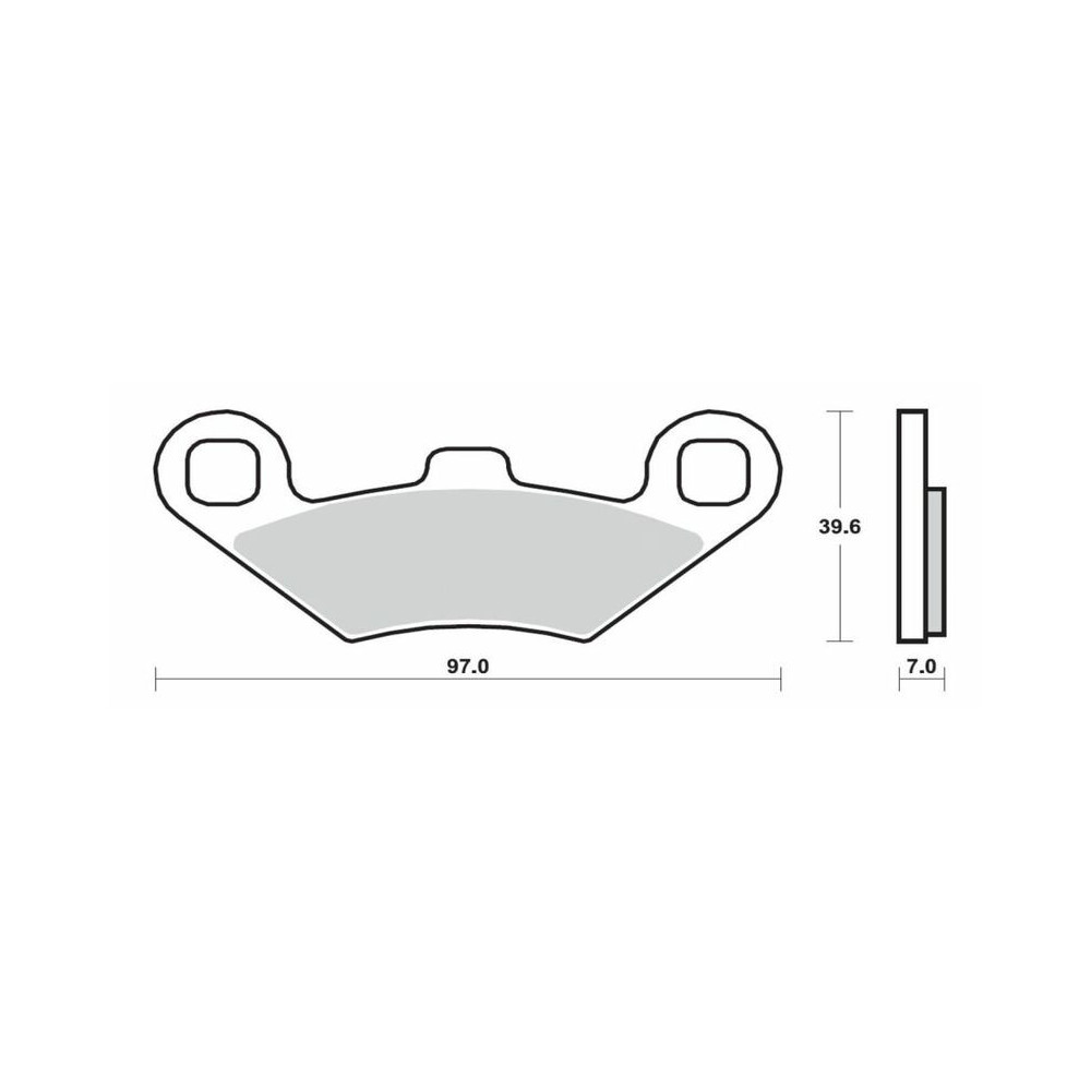 Plaquettes de frein BREMBO Scooter métal fritté - 07104XS Brembo 1 - AVSmoto Racing Parts 