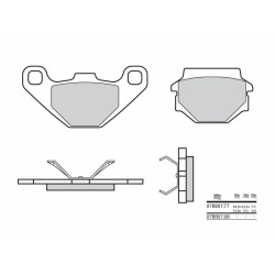 Plaquettes de frein BREMBO route carbone céramique - 07BB0708 Brembo 1 - AVSmoto Racing Parts 