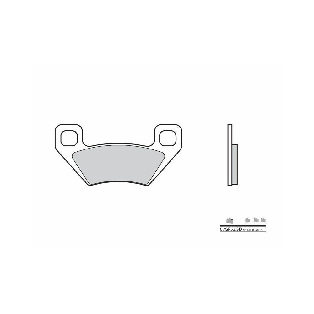 Plaquettes de frein BREMBO Off-Road métal fritté - 07GR53SD Brembo 1 - AVSmoto Racing Parts 