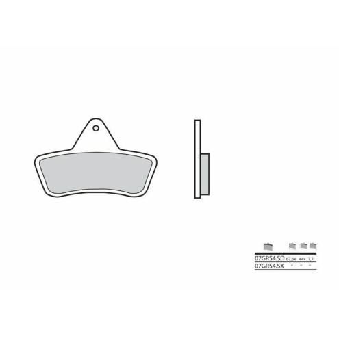 Plaquettes de frein BREMBO Off-Road métal fritté - 07GR54SD Brembo 1 - AVSmoto Racing Parts 