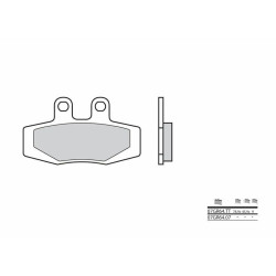 Plaquettes de frein BREMBO route carbone céramique - 07GR6407 Brembo 1 - AVSmoto Racing Parts 