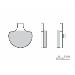 Plaquettes de frein BREMBO route carbone céramique - 07HD0614 Brembo 1 - AVSmoto Racing Parts 