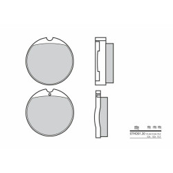 Plaquettes de frein BREMBO route carbone céramique - 07HO0130 Brembo 1 - AVSmoto Racing Parts 