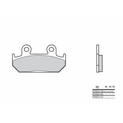 Plaquettes de frein BREMBO route carbone céramique - 07HO2107 Brembo 1 - AVSmoto Racing Parts 