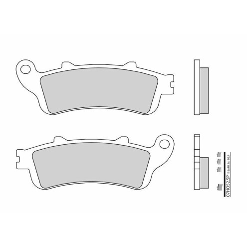 Plaquettes de frein BREMBO route métal fritté - 07HO52SP Brembo 1 - AVSmoto Racing Parts 