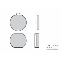 Plaquettes de frein BREMBO route carbone céramique - 07KA0122 Brembo 1 - AVSmoto Racing Parts 