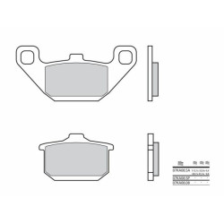 Plaquettes de frein BREMBO route carbone céramique - 07KA0808 Brembo 1 - AVSmoto Racing Parts 