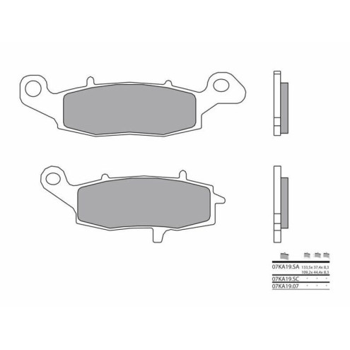 Plaquettes de frein BREMBO route carbone céramique - 07KA1907 Brembo 1 - AVSmoto Racing Parts 