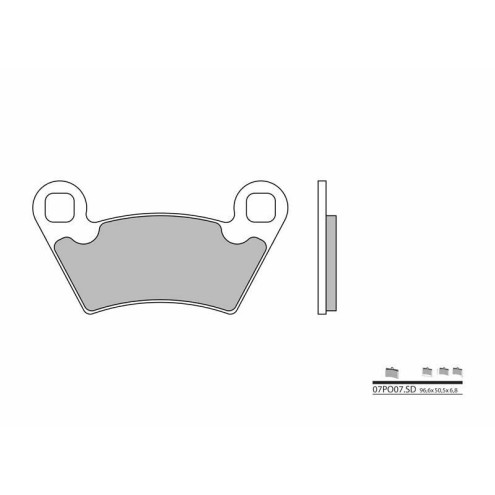 Plaquettes de frein BREMBO Off-Road métal fritté - 07PO07SD Brembo 1 - AVSmoto Racing Parts 