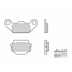 Plaquettes de frein BREMBO route carbone céramique - 07SU1121 Brembo 1 - AVSmoto Racing Parts 