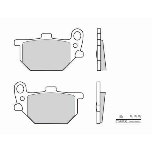 Plaquettes de frein BREMBO route carbone céramique - 07YA0713 Brembo 1 - AVSmoto Racing Parts 