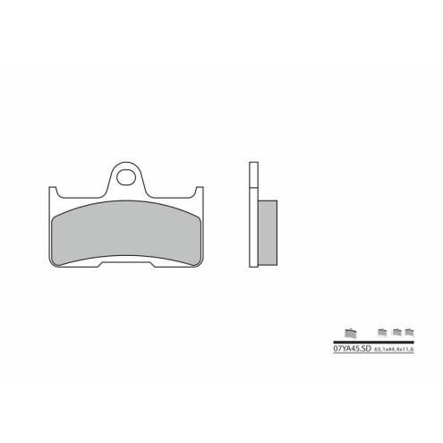 Plaquettes de frein BREMBO Off-Road métal fritté - 07YA45SD Brembo 1 - AVSmoto Racing Parts 