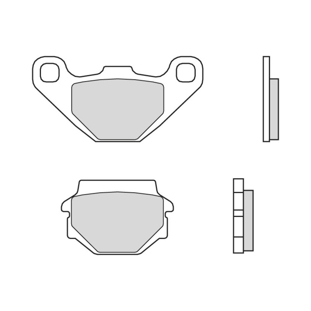 Plaquettes de frein BREMBO route carbone céramique - 07YA54CC Brembo 1 - AVSmoto Racing Parts 