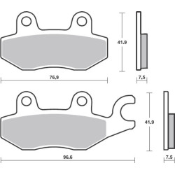 Plaquettes de frein BREMBO route métal fritté - 07KA31SA Brembo 2 - AVSmoto Racing Parts 