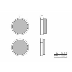 Plaquettes de frein BREMBO route carbone céramique - 07YA0113 Brembo 1 - AVSmoto Racing Parts 