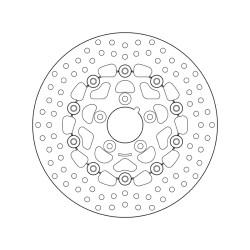 Disque de frein BREMBO Serie Oro rond flottant Brembo 2 - AVSmoto Racing Parts 