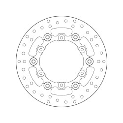 Disque de frein BREMBO Serie Oro rond flottant Brembo 2 - AVSmoto Racing Parts 