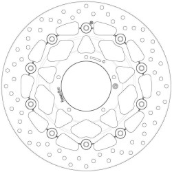 Disque de frein BREMBO Serie Oro rond flottant Brembo 2 - AVSmoto Racing Parts 