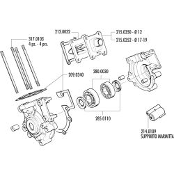 Carter moteur Polini Motobécane MBK 51 AV10