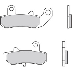 Plaquettes de frein BREMBO route métal fritté - 07SU17SP