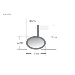 Rétroviseur embout de guidon SHIN YO Ferrara SHIN YO 2 - AVSmoto Racing Parts 