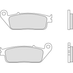 Plaquettes de frein arrière BREMBO route métal fritté - 07HO31SP Brembo 2 - AVSmoto Racing Parts 