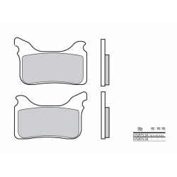 Plaquettes de frein BREMBO Off-Road métal fritté - 07GR75SX Brembo 1 - AVSmoto Racing Parts 