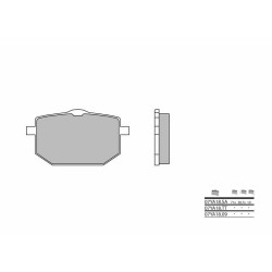 Plaquettes de frein BREMBO route carbone céramique - 07YA1809 Brembo 1 - AVSmoto Racing Parts 