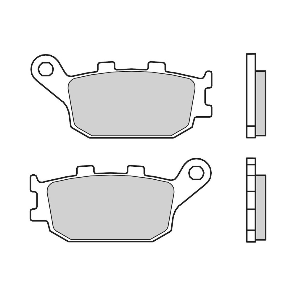 Plaquettes de frein BREMBO route carbone céramique - 07HO3607 Brembo 1 - AVSmoto Racing Parts 