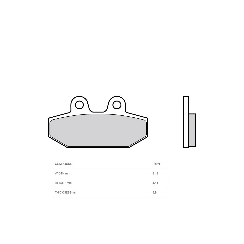 Plaquettes de frein BREMBO métal fritté - 07HD23SP Brembo 1 - AVSmoto Racing Parts 