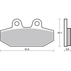 Plaquettes de frein BREMBO métal fritté - 07HD23SP Brembo 2 - AVSmoto Racing Parts 