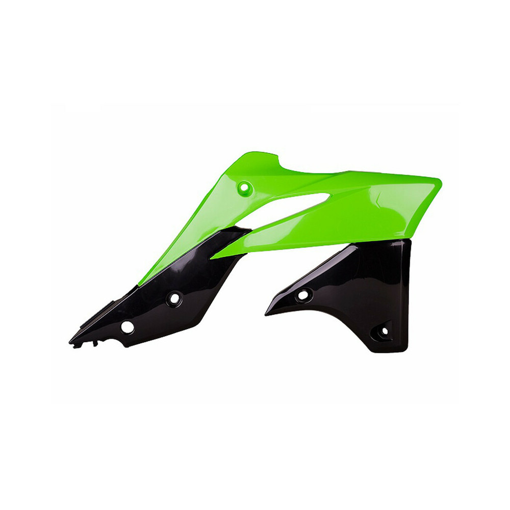 Ouïes de radiateur POLISPORT couleur origine vert/noir Kawasaki KX250F