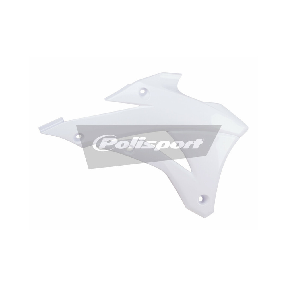 Ouïes de radiateur POLISPORT blanc Kawasaki KX85/KX100