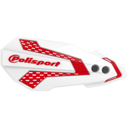 Protège-mains POLISPORT MX Flow blanc / rouge - Honda CRF450R / RX