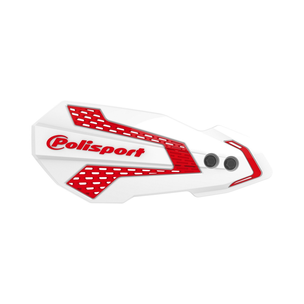 Protège-mains POLISPORT MX Flow blanc / rouge - Honda CRF450R / RX