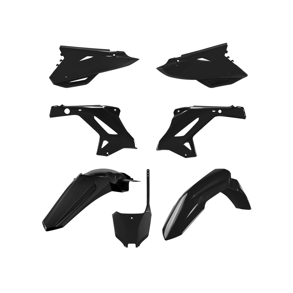 Kit plastique POLISPORT MX Restyling noir - Honda CR125 / 250