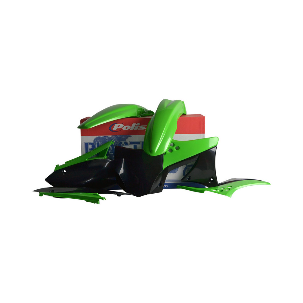 Kit plastique POLISPORT couleur origine - Kawasaki KX 250F