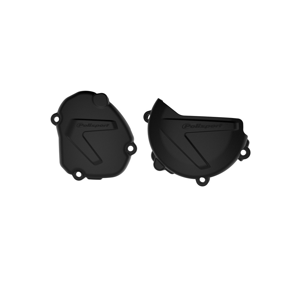 Protections de carters d'embrayage et d'allumage POLISPORT noir - Yamaha YZ125