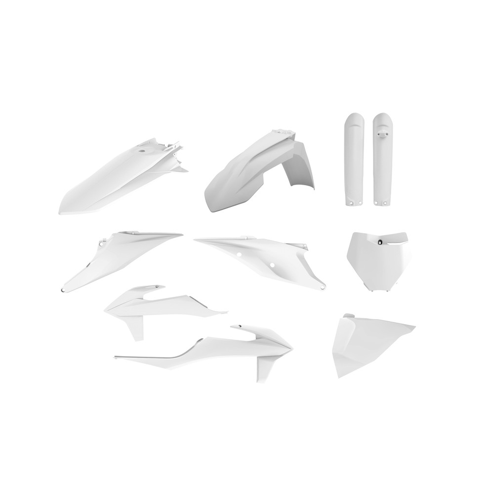 Kit plastique POLISPORT blanc - KTM SX/SX-F